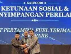 Pertamina Fuel Terminal Parepare Terima Penghargaan dari Wapres