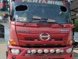 Truk Muatan BBM Pertamina Dilempari OTK Saat Melintas di Jeneponto