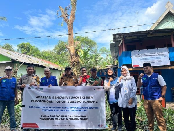 Dukung Adaptasi Iklim, Pertamina Sulawesi Gelar Program Desa Tangguh Bencana di Maros