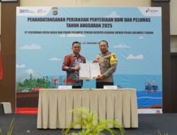 Pertamina-Polda Sulteng Tandatangani Perjanjian Penyediaan BBM dan Pelumas 2025