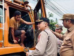Tindak Tegas Pengemudi, Kapolres Maros Pantau Sosialisasi Penertiban Truk Tambang dan ODOL