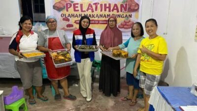 Pertamina Sulawesi Berdayakan Ibu-Ibu Bibasa Go Roa Lewat Pelatihan Olahan Makanan Lokal