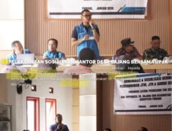 PLN ULP Pekkabata Sosialisasikan Pembangunan JTM, JTR, dan Gardu Distribusi di Desa Rajang