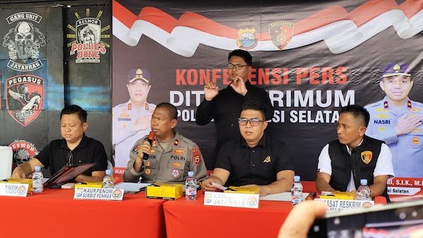 Resmob Polda Sulsel Bongkar Sindikat Curanmor Lintas Daerah, 4 Eksekutor Ditangkap dan 4 Orang Masuk DPO