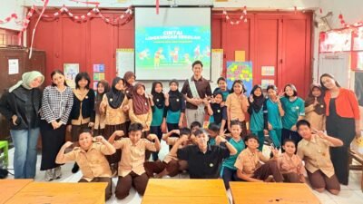 Mahasiswa Ilmu Komunikasi Universitas Fajar Gelar Seminar Cinta Lingkungan Bersama Siswa SD Negeri Panaikang 1