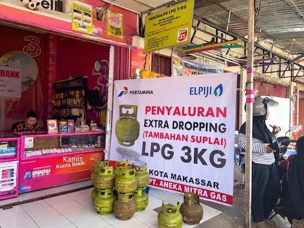 Pertamina Perkuat Pasokan LPG 3 Kg di Sulsel dengan Extra Dropping 173.160 Tabung